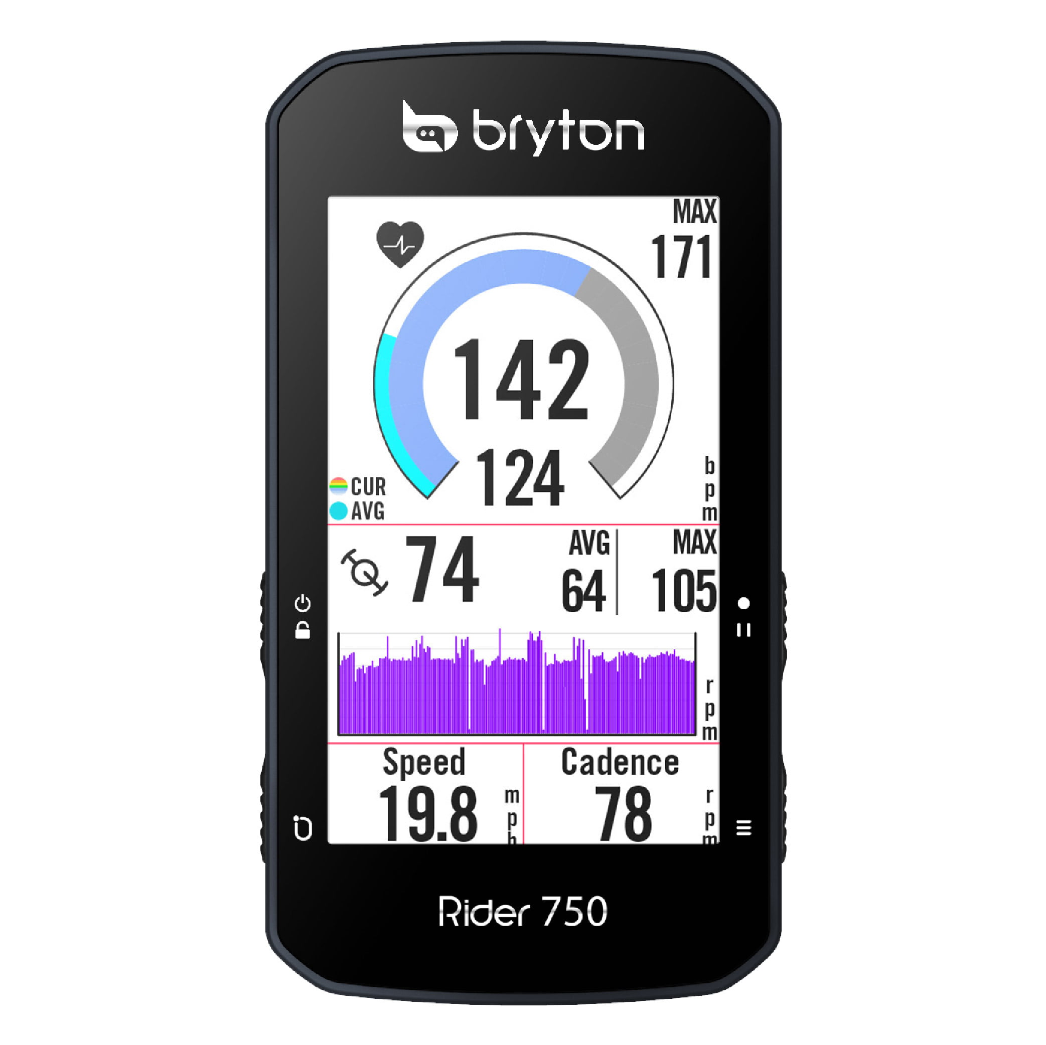 Bryton Rider 750T GPS Cycling Bike Computer Incl. Device, Sport