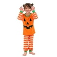 thumbnail image 2 of 2Pcs Women Men Kids Halloween Matching Family Pajamas Sets, SILVERCELL Parent-Child Holiday Striped Sleepwear Pjs, 2 of 8