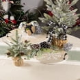 thumbnail image 3 of Northlight Round Snowflake Christmas Serving Trays with Handles - 15.75" - Set of 2, 3 of 8