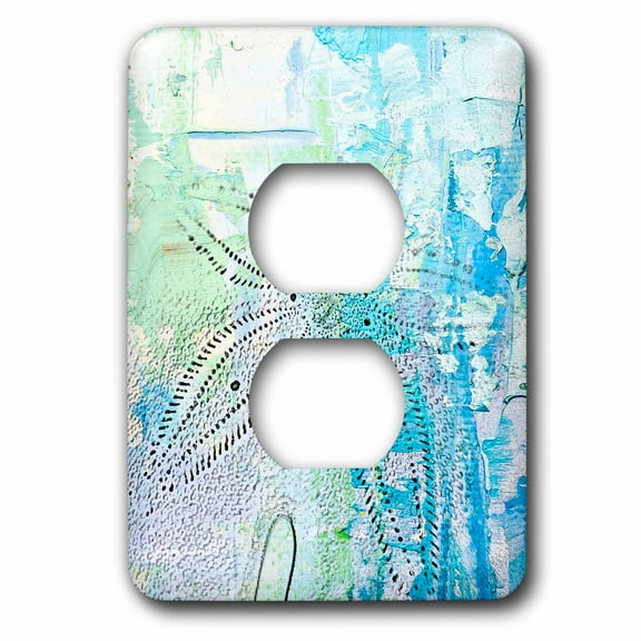 3dRose, Sand dollar in the sand, 2 plug outlet cover