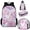 Coral Axolotl, variant on Garronmavis Aesthetic Turtle Backpack for Teens Girls 10-12 Middle School Bag with Water Bottle Holder 6-8 Backpacks with Lunch Bag and Pencil Case Large Capacity Bookpack 4 in 1 Set