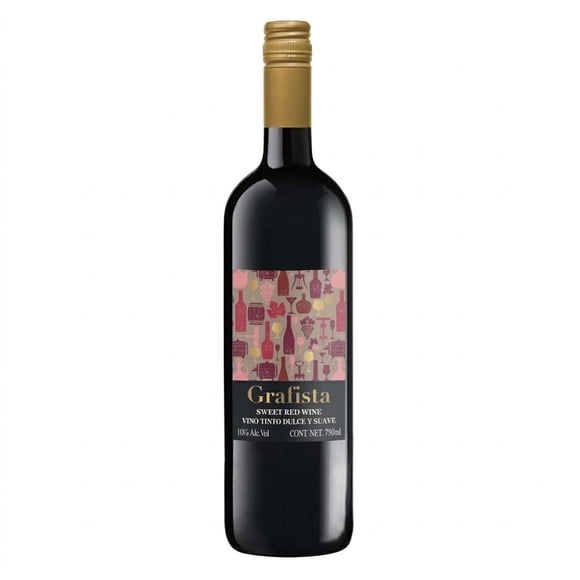 Vino Tinto Grafista dulce y suave 750 ml