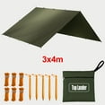 thumbnail image 6 of 10x13ft Hammock Rain Fly Waterproof Tent Tarp Lightweight Traveling Awning Outdoor Camping Sun Shelter, 6 of 7