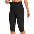 thumbnail image 2 of TRUBKH Leggings for Women Twerk Shorts Womens Clothing Curve Leggings Buttery Soft Stretchy Yoga Pants High Waisted Yoga Shorts Tie Dye Biker Shorts Tie Dye Shorts Womens Black L, 2 of 9