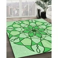 thumbnail image 2 of Ahgly Company Indoor Square Patterned Jade Green Area Rugs, 8' Square, 2 of 6