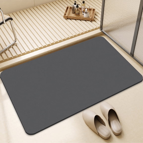 Bath Mat, Non Slip Super Absorbent Quick Dry, Rubber Backing Washable Shower Rug for Bathroom Floor, Tub and Shower Front, Machine Washable, 16x24 Inches