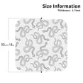 thumbnail image 3 of Pofeuu Hand Drawn Snake Print Leather Coasters Set of 6, Round Cups Mugs Mat Pad for Home Kitchen Heat Resistant Drink Coasters,Square, 3 of 7
