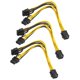 thumbnail image 1 of 3x PCI de Doble Puerto Pines a 6 Pines Cable de Alimentación 18AWG, 1 of 9