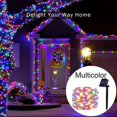 thumbnail image 1 of 300LEDs LED Solar Powered Copper Wire String Lights Outdoor, Waterproof, 8 Modes Fairy Lights For Garden, Patio, Party, Yard, Christmas (Warm White/White/Multicolour), 1 of 5