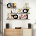 thumbnail image 2 of Floating Picture Ledge Shelves for Wall Set of 4, 24 Inch Solid Wood Wall Shelves with Lip Long Large Nursery Book Shelf for Toys Storage Kids Bookshelf Wall Mounted Living Room Bedroom Decor Frames, 2 of 14