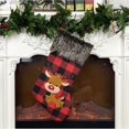 thumbnail image 4 of ziyahi Christmas Gift Socks Plush Christmas Stocking With Hanging Rope Xmas Tree Ornament Decorations, 4 of 4