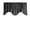 Black, variant on Velvet Embossed Damask Scalloped Window Valance 54" Wide / 20" Tall