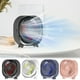 thumbnail image 1 of Ventilador recargable de sobremesa con giro de 360° • 3 ajustes de velocidad • Alimentación USB • Batería de 2000mAh • Ventilador portátil de refrigeración para oficina y hogar • Azul marino, 1 of 5