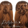 thumbnail image 4 of Pelucas con flequillo para mujer, peluca ondulada suelta, moño desordenado, peluca con clip fácil, cabello con clip para mujer, rizador de cabello natural, cabello de moda, 4 of 5