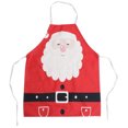 thumbnail image 1 of 1Pc Christmas Apron Home Apron Creative Kitchen Apron Santa Clause Apron, 1 of 8