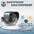 thumbnail image 4 of Driveway Alarm 800M Long Range Wireless Weather Resistant Home Security Motion Sensor Detector Monitor-EU Plug, 4 of 5
