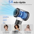 thumbnail image 2 of Secadora de Cabello 1500W, Secador de Iones Negativos de 200M, Motor sin Escobillas de Alta Velocidad de 110,000 RPM para un Secado Rápido en 2 Minutos, Secador de Pelo de Bajo Ruido de 57dB-negro, 2 of 5