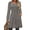 Dark Grey, variant on Fantaslook Square Neck Long Sleeve Dresses for Women Casual Trendy Sweater Dress with Pockets