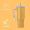 thumbnail image 3 of Vaso de viaje Owala de acero inoxidable con aislamiento de 1,2 L, color naranja, 3 of 5