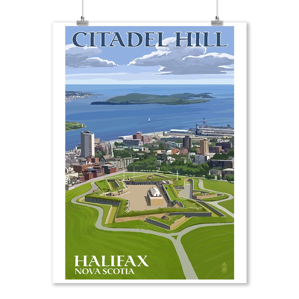 Halifax, Nova Scotia Citadel Hill Lantern Press Artwork (9x12 Art