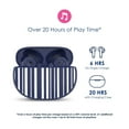 thumbnail image 2 of Packed Party Water Resistant True Wireless In-Ear Earbuds, Navy Blue, PKTW200BS, 2 of 12