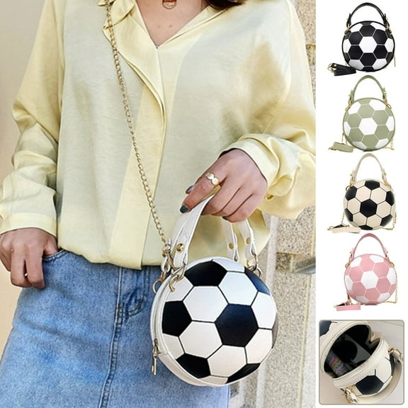 Hfnxid Basketball Shaped Purse Girls Women Zipper Cross Body Bag Trendy PU Handbag Shoulder Bag