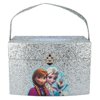Disney Frozen Train Case 33 Piece Set - Lip Balm, Eye Shadow, Nail Polish, Hair Clips & Crown