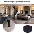 thumbnail image 5 of 2" Lift Furniture Risers Carbon Steel Bed Risers, 2.4" Self-adhesive Heavy Duty Gift, 5 of 5