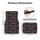 thumbnail image 5 of Fotbe Paisley1 Juego de 4 Tapetes para Auto con Estampado – Alfombrillas de Goma Reforzada, Diseño Antideslizante, Protección para Todo el Año – Vehículos, Autos, Camionetas y SUVs, 5 of 7