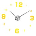 thumbnail image 3 of de piezas de s de espejo acrílico 3D de reloj de pared grande DIY - números árabes dorado Sunnimix Reloj de pared con la etiqueta engomada del espejo, 3 of 6