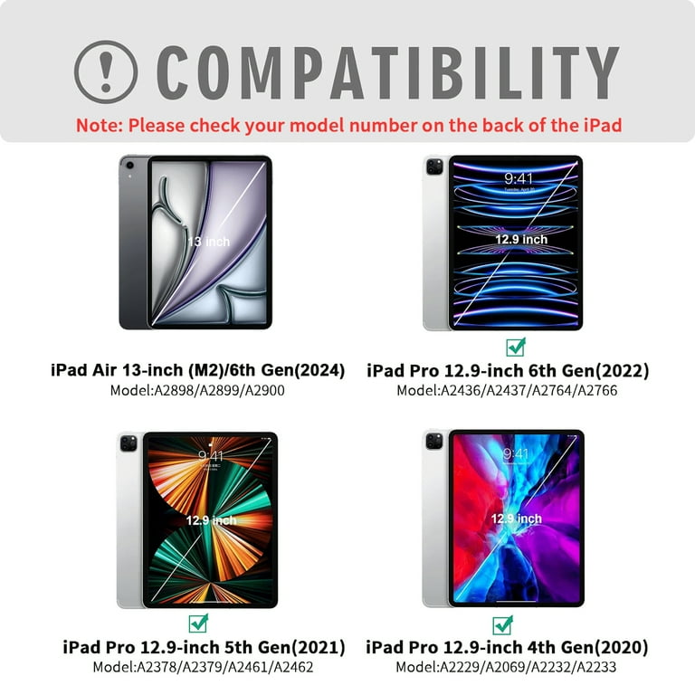 iPad Pro 12.9 6th/5th/4th Generation Case with Keyboard(2022 iPad Pro 12.9 6th/5th/4th Generation Case with Keyboard(2022