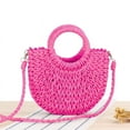 thumbnail image 2 of Yoyauz Women's Grass Woven Beach Bag - Women's Beach Handmade Woven Handbag, Summer Mesh Hollow Shoulder Bag, Suitable for Holidays, 2 of 5