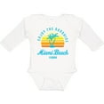 thumbnail image 3 of Inktastic Summer Enjoy the Sunshine Miami Beach Florida in Blue Boys or Girls Long Sleeve Baby Bodysuit, 3 of 5