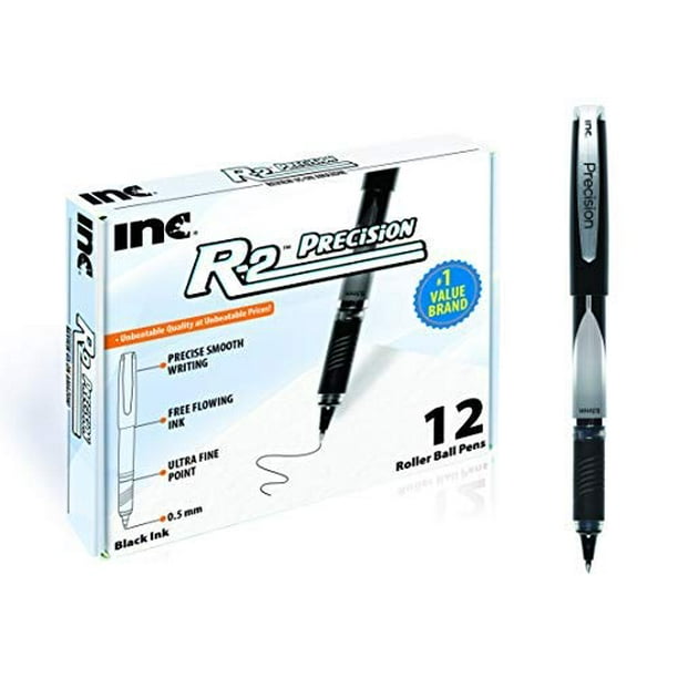 INC R2 PRECISION ROLLERBALL 0.5 MM Tip Ultra Fine Point 12 Count