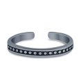 thumbnail image 2 of 3mm - Bali Toe Band Ring 925 Sterling Silver Thin Adjustable Stylish Rings for Women, 2 of 5