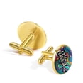 thumbnail image 3 of Christmas Elegant Stainless Steel Shirt Cufflinks for Men, Ideal for Formal Attire, for Parties and Weddings, 3 of 6