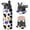 Black-1, variant on Leopard Print Insulated Stainless Steel Water Bottle with Straw & Cleaning Brush – 18 Oz | Leakproof, BPA-Free, 304 Stainless Steel, Wide Mouth, Travel Mug for Car, Gym, Office