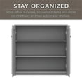 thumbnail image 3 of Pemberly Row Small Storage Cabinet with Doors in Cape Cod Gray - Engineered Wood, 3 of 7