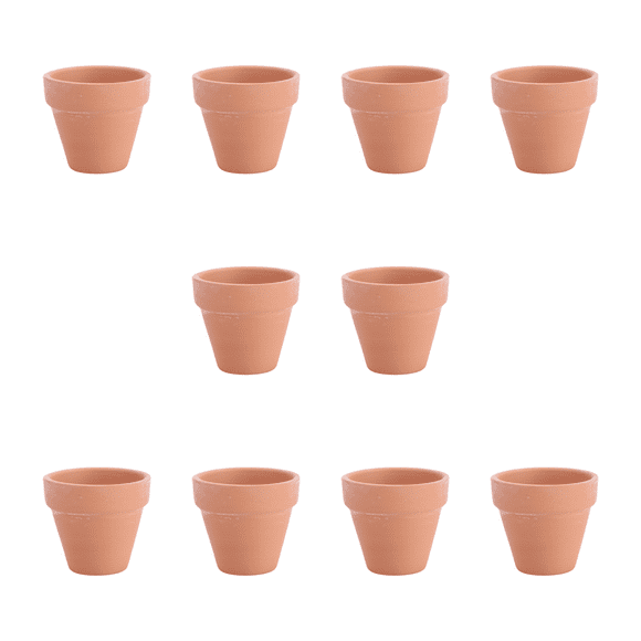 10Pcs 5.5x5cm Small Mini Terracotta Pot Clay Ceramic Pottery Planter Cactus Flower Pots Succulent Nursery Pots Great for Plants Crafts Wedding Favor