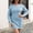 Light Blue, variant on EGNMCR Women's Sweater Dress V Neck Corset Wrap Knit Dresses Winter Casual Pullover Mini Dress