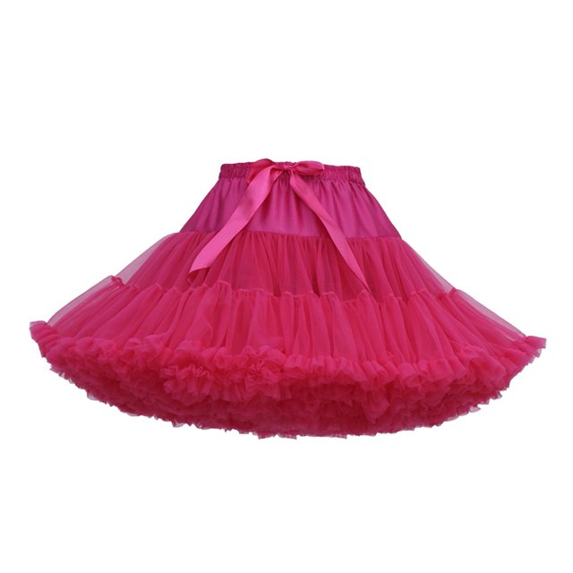 Mikilon Jupe Tutu de Danse de Fête pour Femmes Couleur Unie