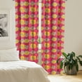 thumbnail image 2 of Ambesonne Poppy Flower Curtains, Aquarelle Flower, Pair of 28"x63", Multicolor, 2 of 5