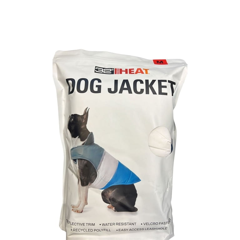 32 Degrees Heat Dog Jacket Reflective Stripe Medium - Walmart.com