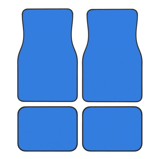 Fotbe Dodgerblue Juego de 4 Tapetes para Auto con Estampado – Alfombrillas de Goma Reforzada, Diseño Antideslizante, Protección para Todo el Año – Vehículos, Autos, Camionetas y SUVs