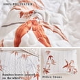 thumbnail image 6 of Burnt Orange Leaves Queen-90" x 90" (1 Quilt + 2 Pillow Shams) Botanical Quilt Set, 6 of 7