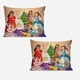 thumbnail image 2 of Juego de edredón con diseño de princesas navideñas para niños, niñas, niños y adultos, juego de cama geométrico en 3D, 1 funda de edredón y 2 fundas de almohada, 2 of 6