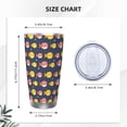 thumbnail image 4 of Salouo Cute Puffer Fish Print 20oz Tumbler with Lid,Stainless Steel Vacuum Insulated Tumbler Durable Insulated Coffee Mug Thermal Cup with Splash Proof Sliding Lid-Straw Three-piece Set, 4 of 8