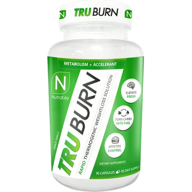NutraKey TRU Burn 90 Capsules (Thermogenic Fat Burner)
