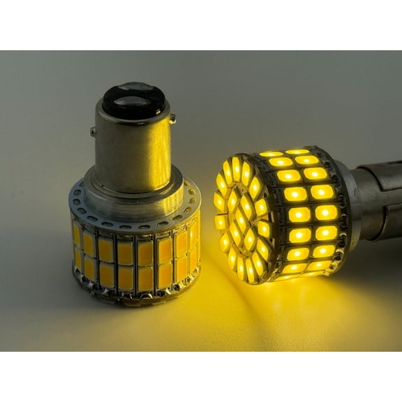 Rebaydo 2pcs BAY15D LED Bulb 1154 6 Volt AC or DC Dual Filament