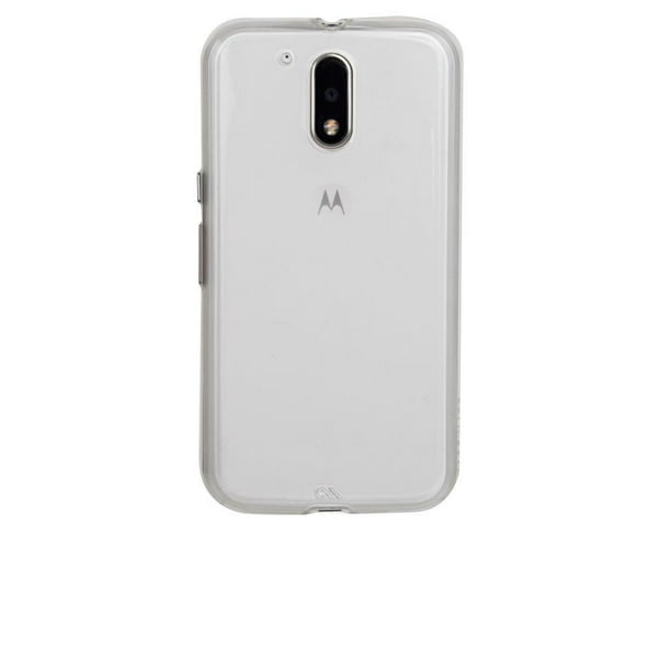 Motorola Moto G4 Plus Case-mate Clair W / Pare-Chocs Clair Nu Cas Difficile